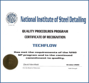 Techflow is now NISD-QPP Certified Steel Detailing Companye
