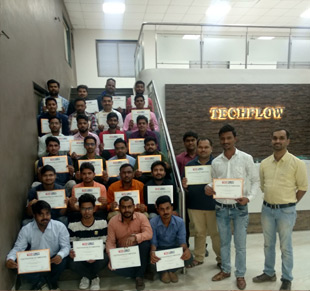 Techflow-CCSSD – Successful Completion of Eight & Ninth Batches of Job Oriented Course