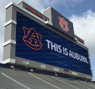 Auburn South End Zone Video Board